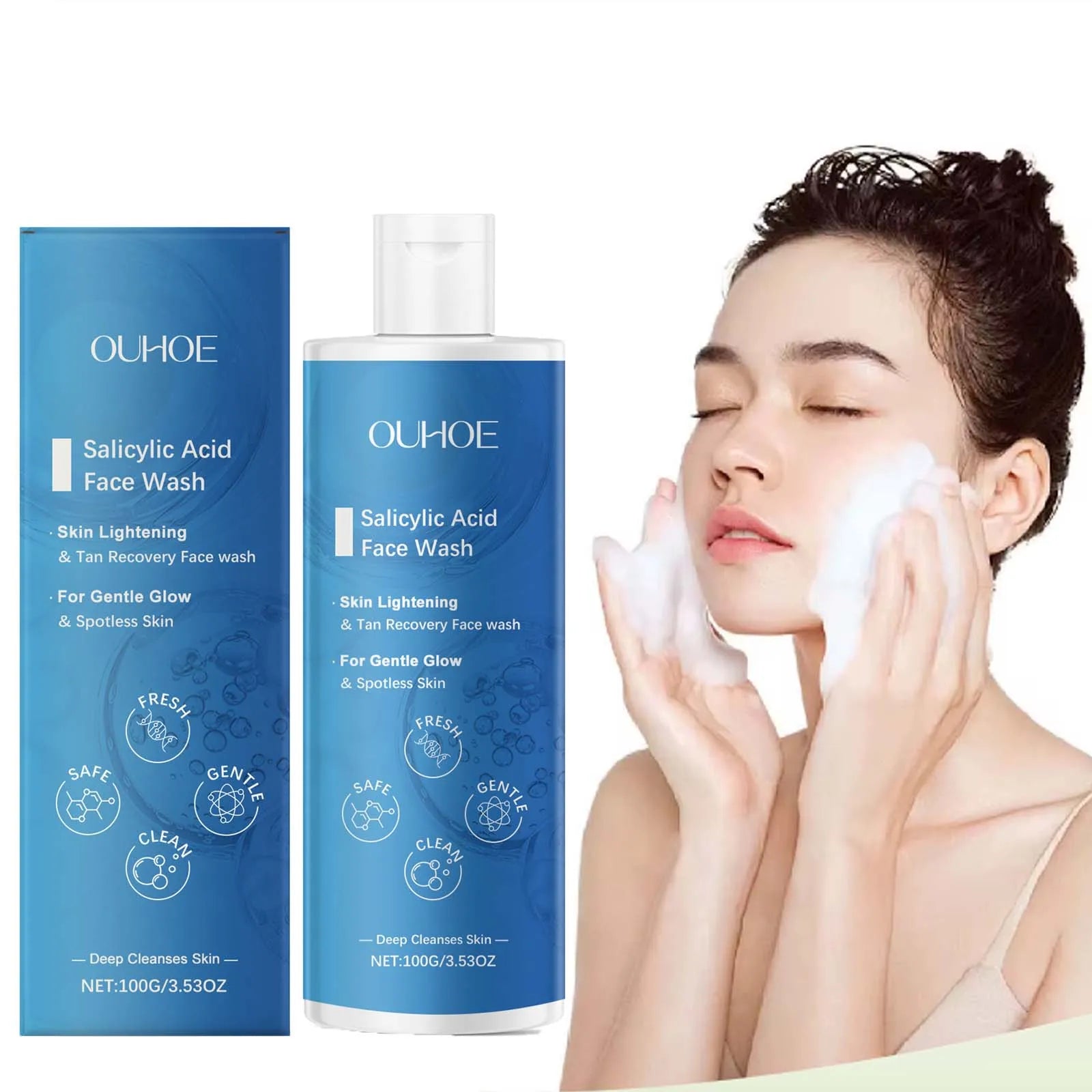 Acne‑Fighting Salicylic Acid Face Wash – Hydrating, Moisturizing & Pore‑Purifying