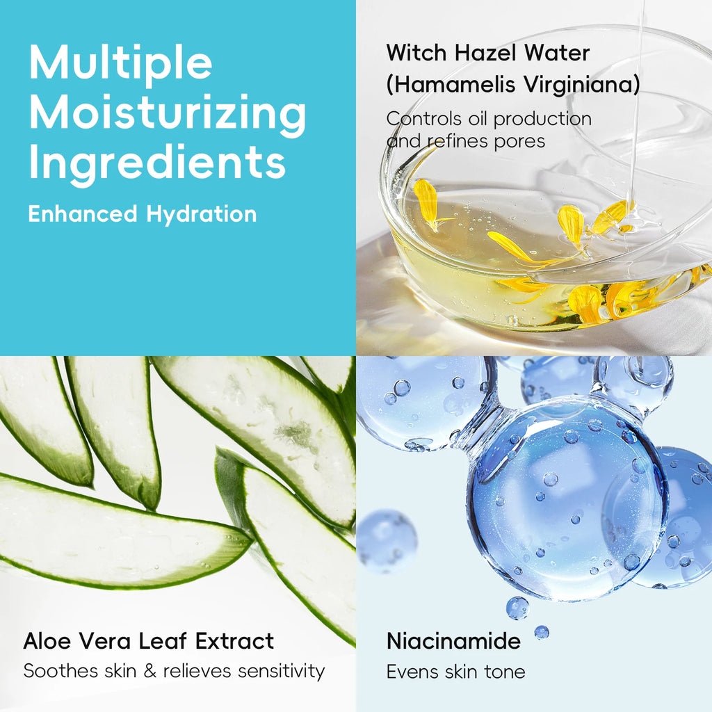 Quiyum 8X H2O AquaVitalize Toner 100ml Hydrating Oil Control Refreshing Facial Lotion Smooth Skin Daily Skin Care