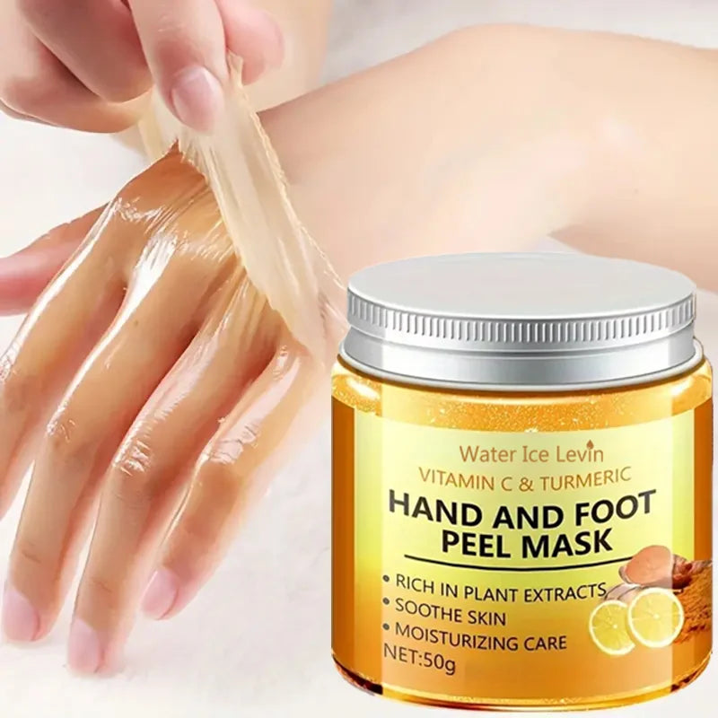 Vitamin C & Turmeric Hand Wax Mask – Smoothing, Brightening & Deep‑Cleansing Treatment for Hands and Feet.