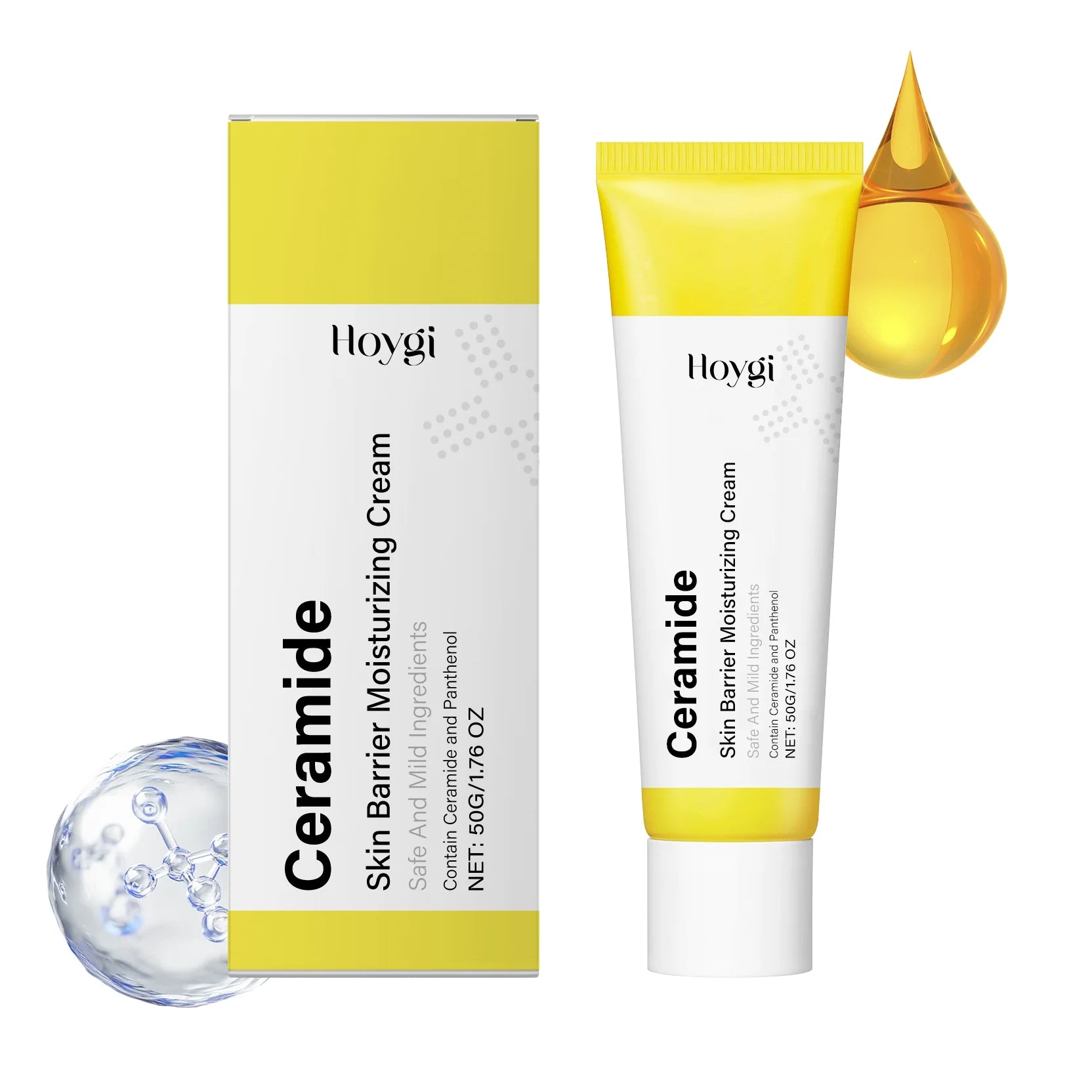 Ceramide Moisturizing Cream Body & Face Moisturizer for Dry Skin with Hyaluronic Acid Daily Moisturizer Oil-Free Fragrance Free