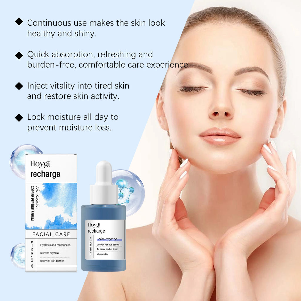 Hoygi Nicotinamide Face Serum for Reduce Melanin Fade Dark Spot Repair Nourishing Blue Copper Titanium Facial Skin Care Essence