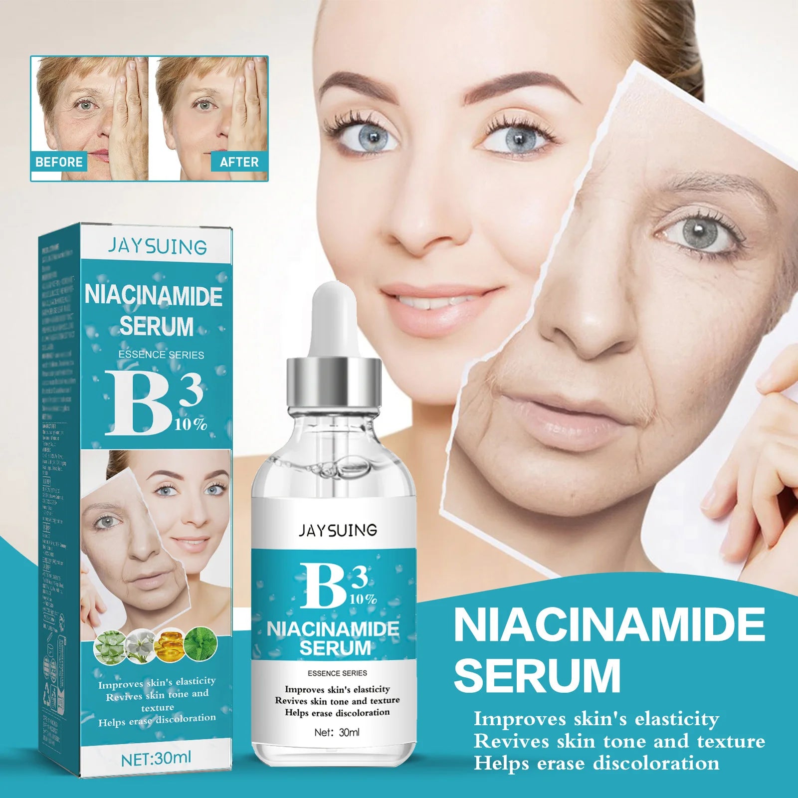B3 Niacinamide Facial Serum – Anti‑Wrinkle, Firming, Brightening & Dark Circle Corrector