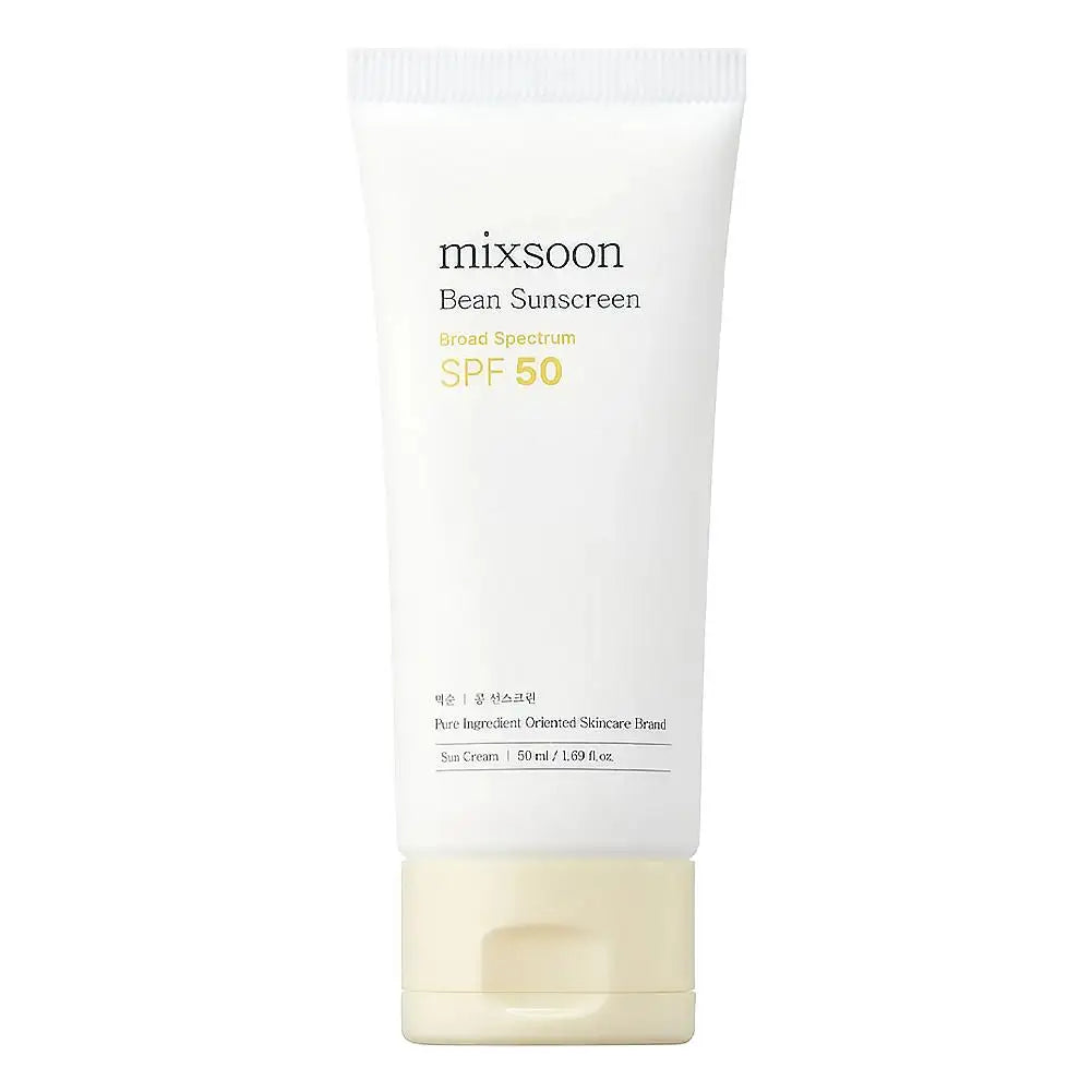 Mixsoon Set Bean Cream SPF50 Sunscreen Centella Cleanser, Soy Extract Hydrating Soothing Nourishing Skin Care