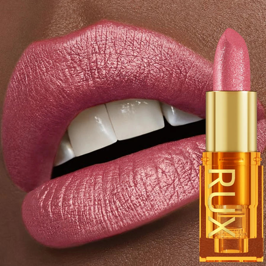 Metallic Glitter Shiny Lipstick Lip Tint,Waterproof Lip Senior Matte Lip Makeup Gifts for Women Cosmetic Lip Glaze