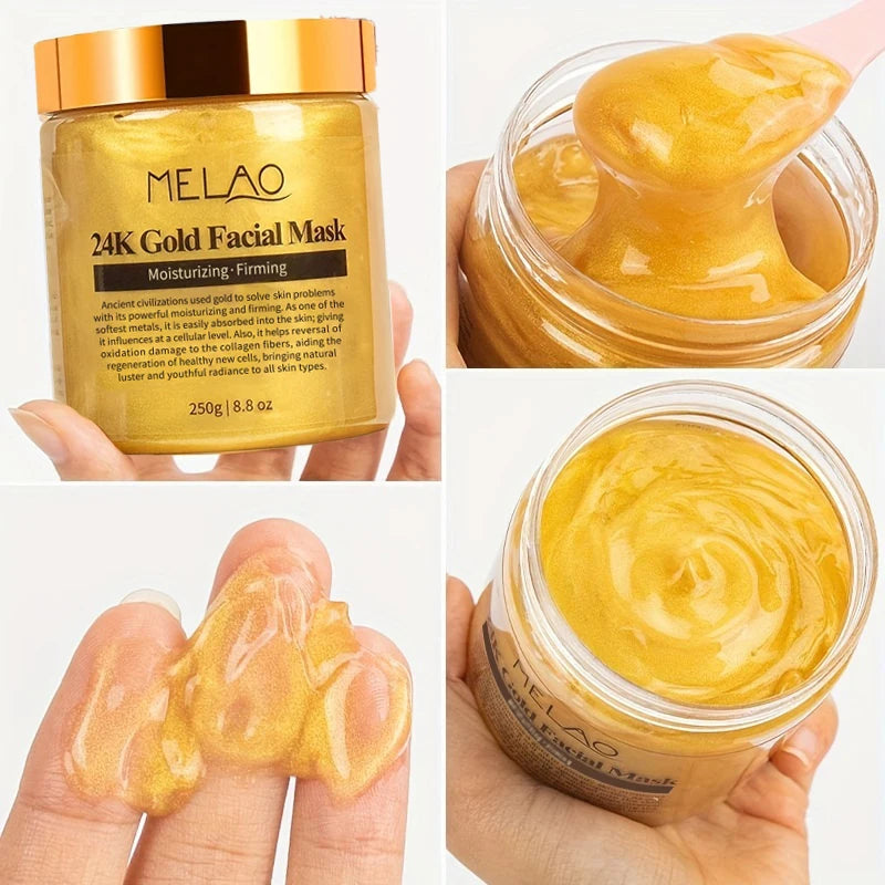 MELAO Gold Collagen Mask – Deep Moisture & Glow Care