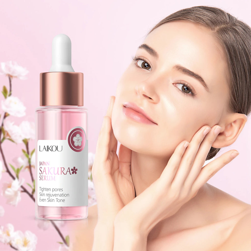 LAIKOU Japan Sakura Serum 30ml Anti-Aging Facial Serum Improves Overall Completion Face Essence Reduce Fine Lines