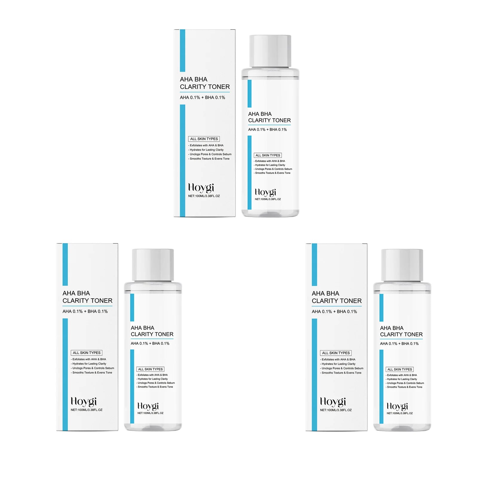 AHA BHA Gentle Exfoliating Toner — Pore Refining & Hydrating Facial Essence