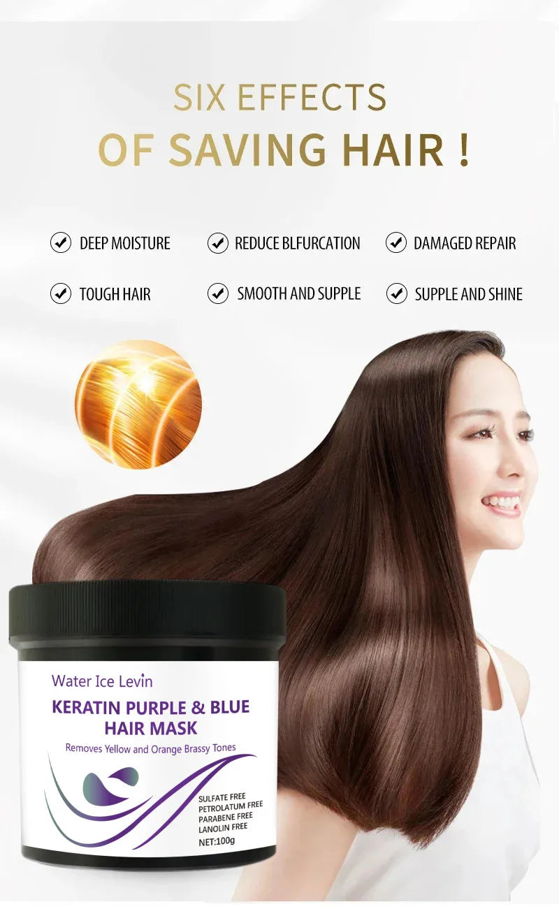 Magical Keratin Hair Mask 5 Seconds Repair Damaged Frizzy Hair Soft Smooth Shiny Nutrition Deep Moisturize Nourishing Hair Care