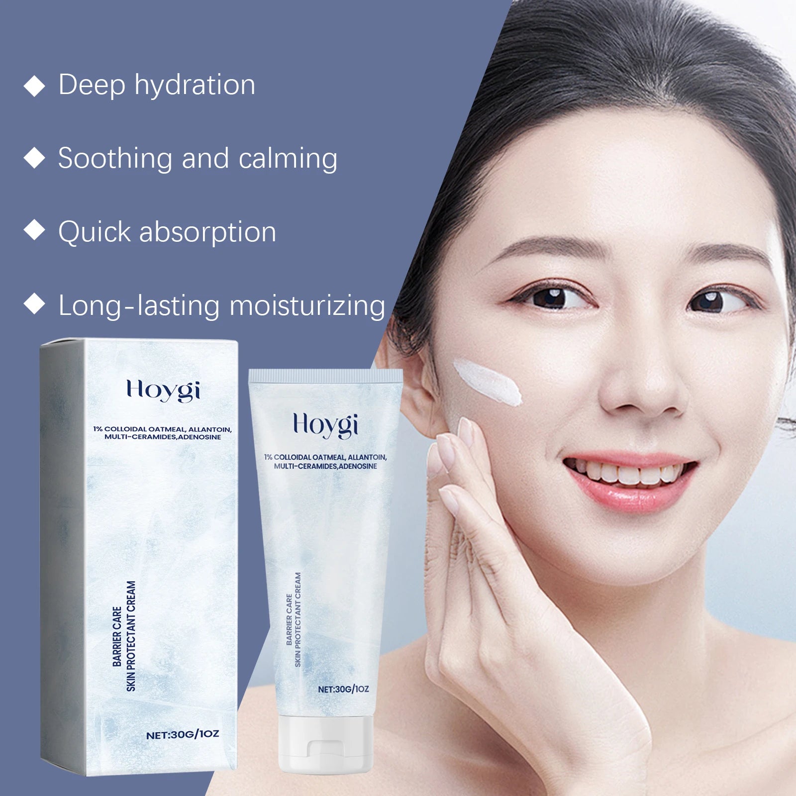 Ceramide Moisturizing Cream Body & Face Moisturizer for Dry Skin with Hyaluronic Acid Daily Moisturizer Oil-Free Fragrance Free