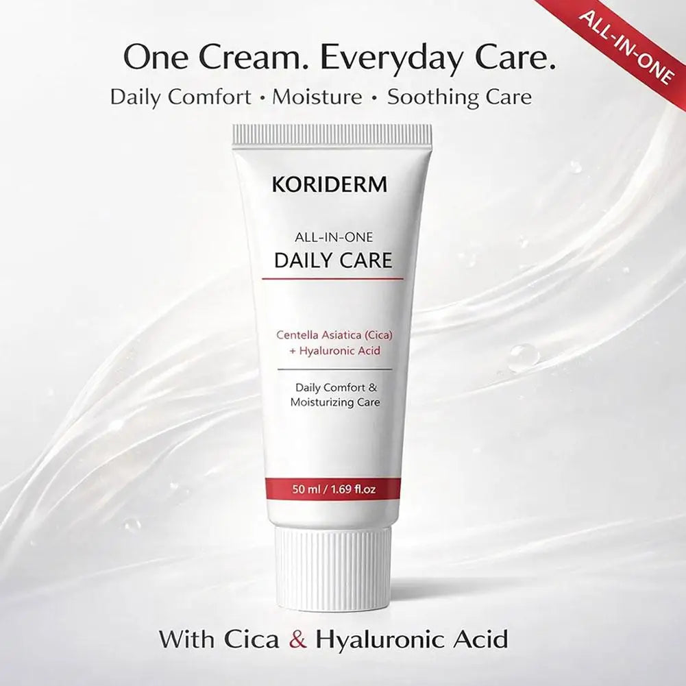 Centella Asiatica Firming Facial Cream Hyaluronic Acid Barrier Repair Moisturizing Gentle Non Irritating For Daily Skincare