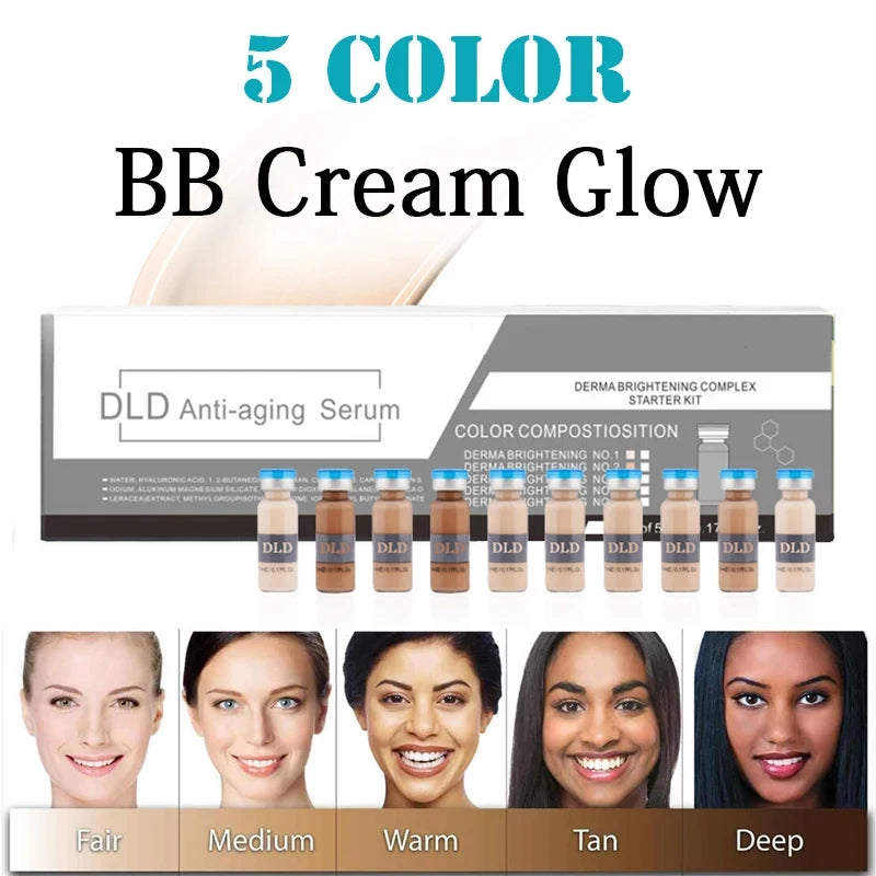 Korean BB Glow Ampoule 5ml – Whitening, Moisturizing & Sun‑Protective Foundation Essence