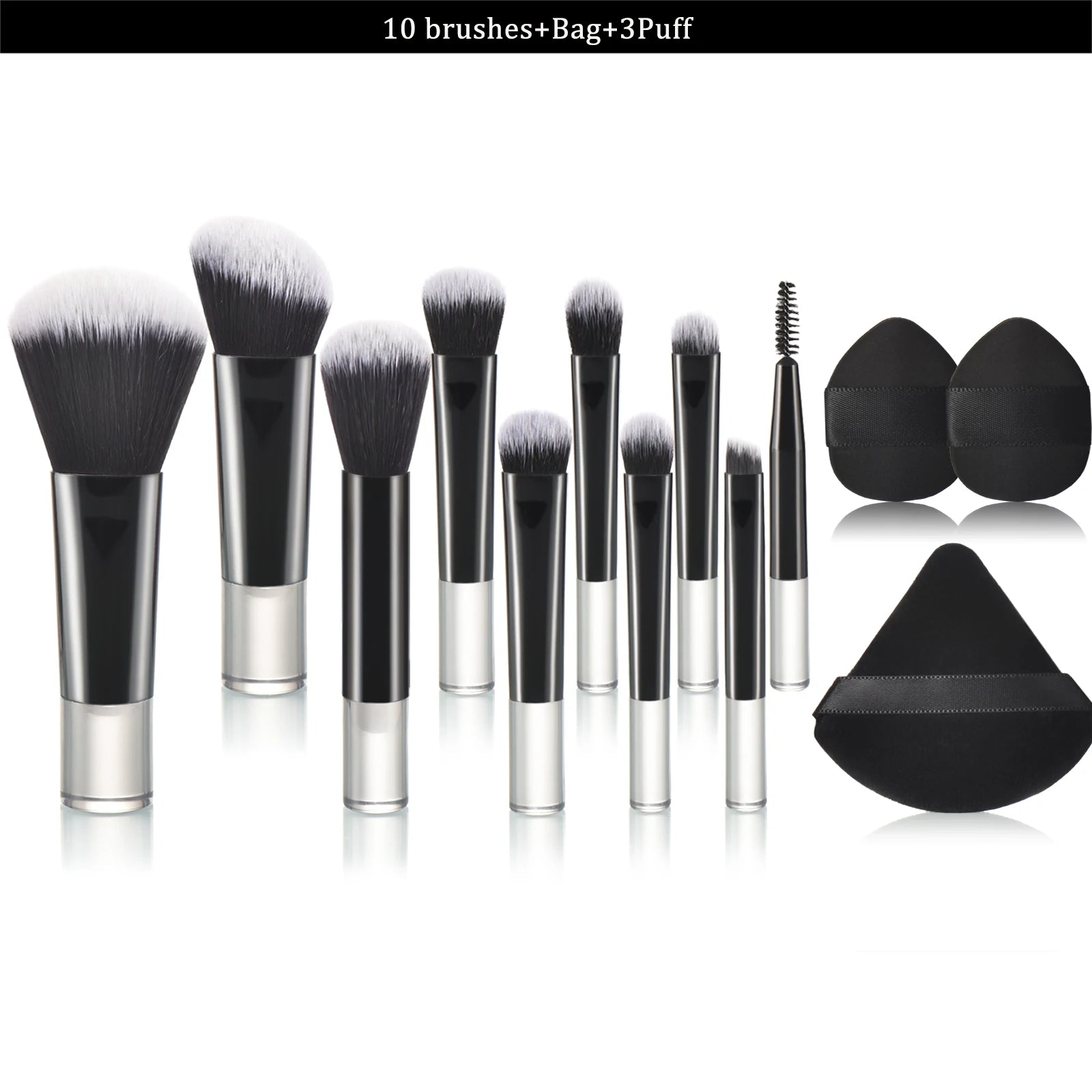 10 Pink Mini makeup brush Travel portable Makeup Tool Makeup Puff - Palm Brush Professional Makeup tool set