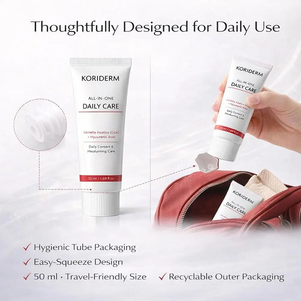 Centella Asiatica Firming Facial Cream Hyaluronic Acid Barrier Repair Moisturizing Gentle Non Irritating For Daily Skincare
