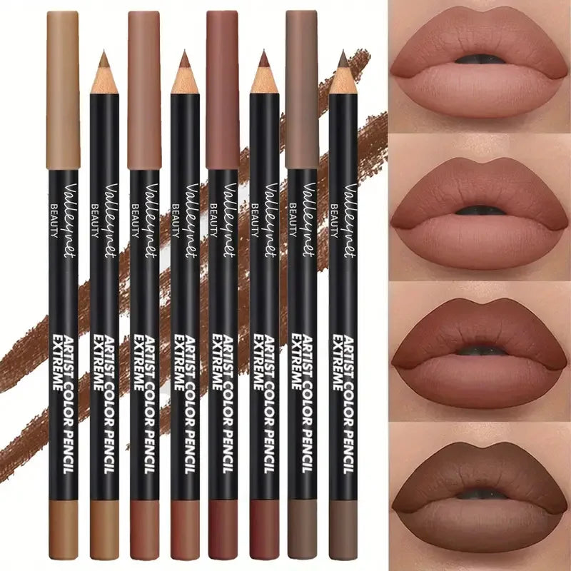 Set lip liner set and eyeliner set Nude Brown Collection