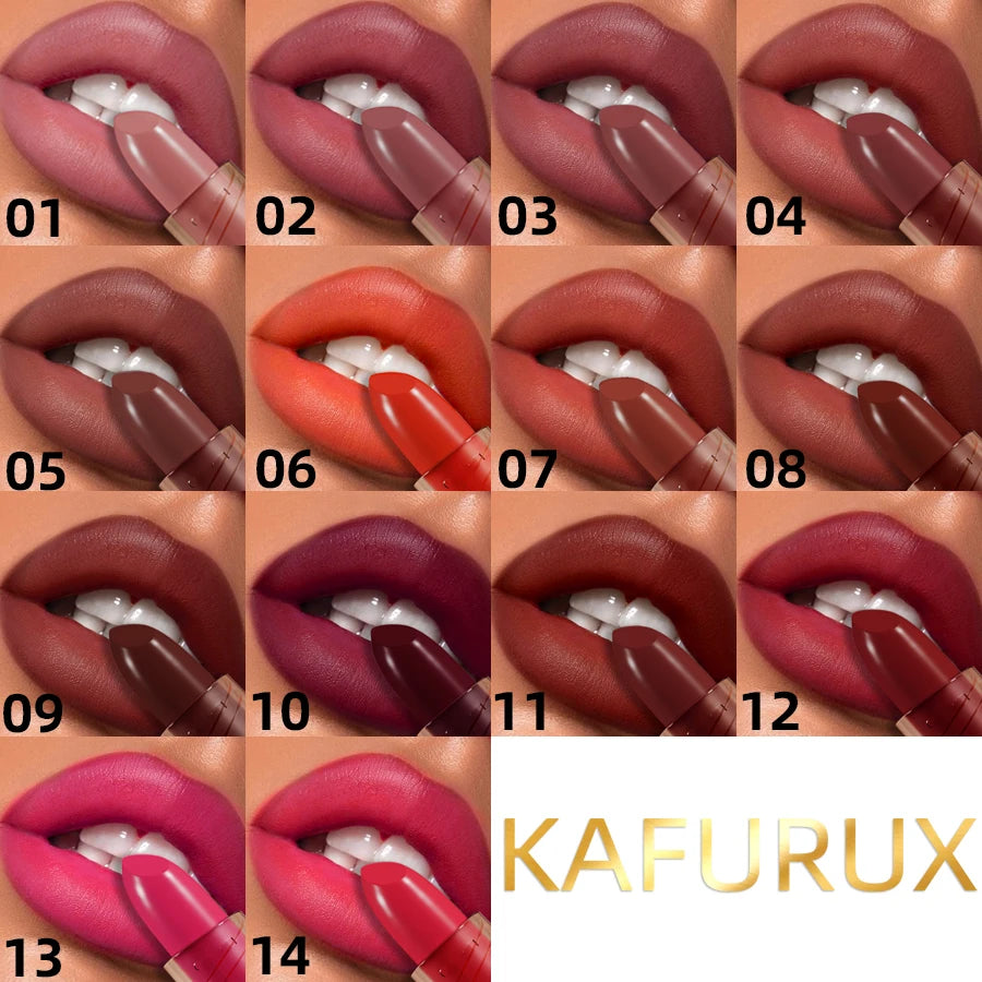 Waterproof Matte Lipstick – Long‑Lasting Red, Pink & Brown Lip Tint for Korean Makeup Looks