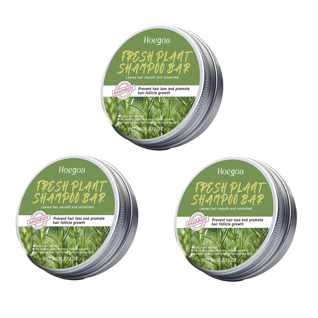 Rosemary Shampoo Bar Natural Scalp Care Deep Cleansing Strengthen Hair Roots Volumizing Formula Plant Solid Soap Travel Friendly