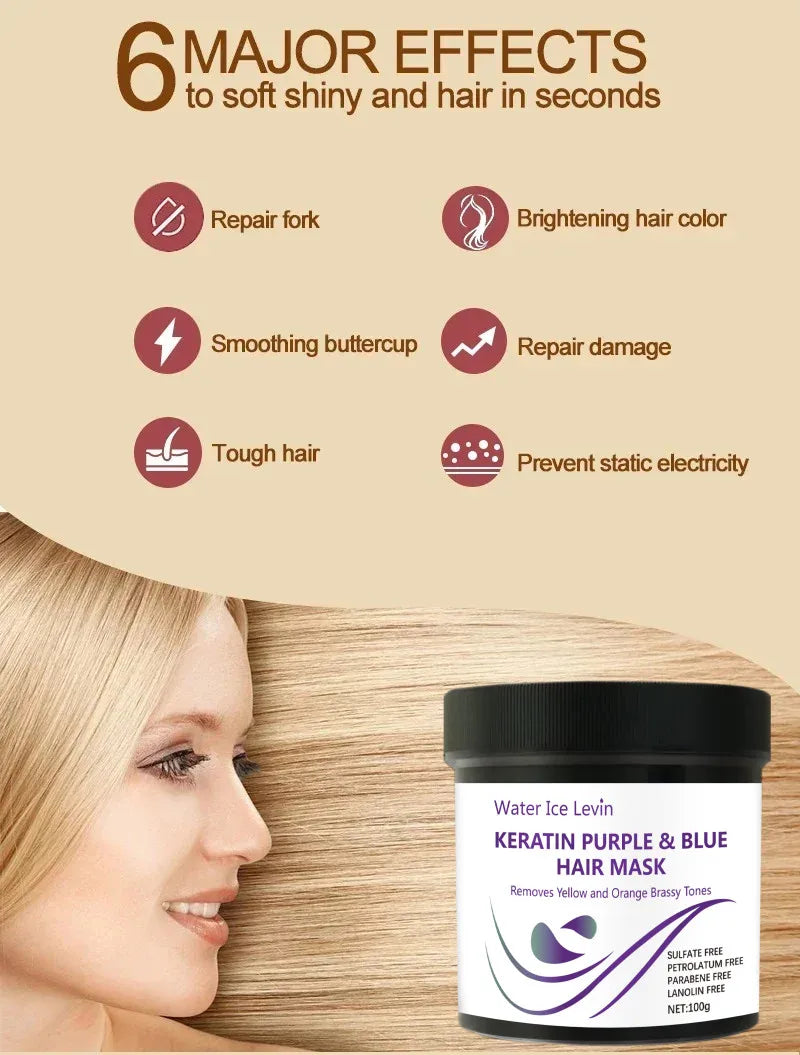 Magical Keratin Hair Mask 5 Seconds Repair Damaged Frizzy Hair Soft Smooth Shiny Nutrition Deep Moisturize Nourishing Hair Care