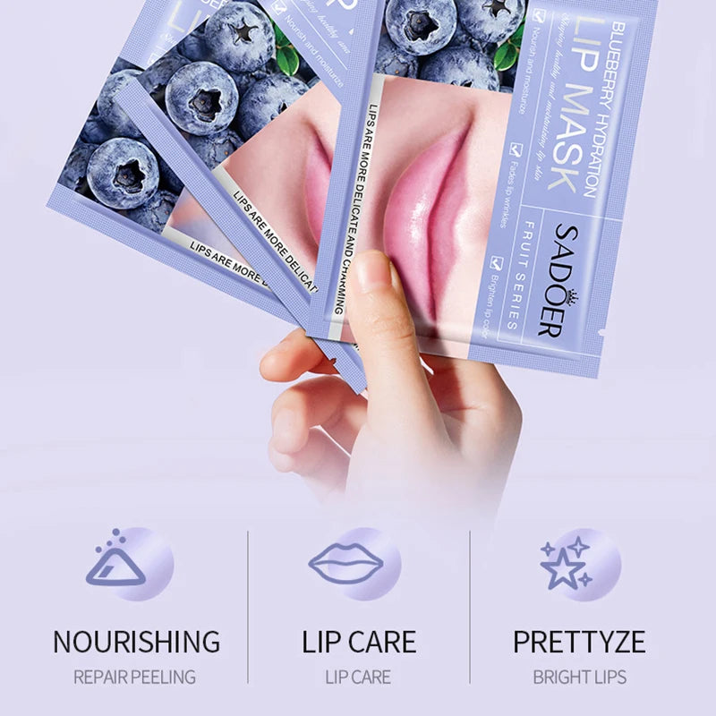 Fruits Lip Mask Moisturizing Nourishing Collagen Lip Patches Plump