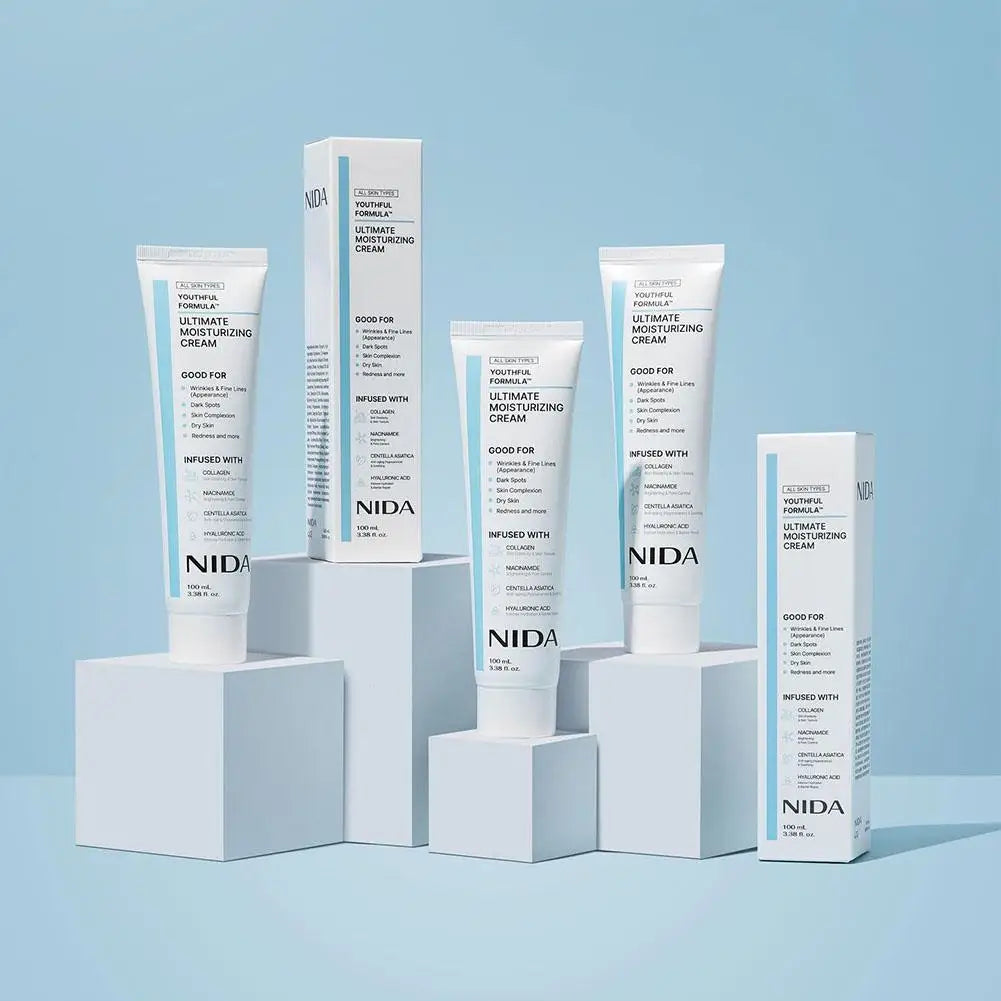 NIDA Ultimate Moisturizing Cream Anti-Aging Repairing Calming Pore Moisturizer Repair Redness Whitening Essence Skin Care