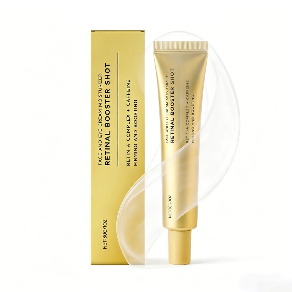 Face & Eye Cream Booster Shot Retinol Alternative Caffeine Firming Reduce Fine Lines Pores Skin Barrier Moisturizer