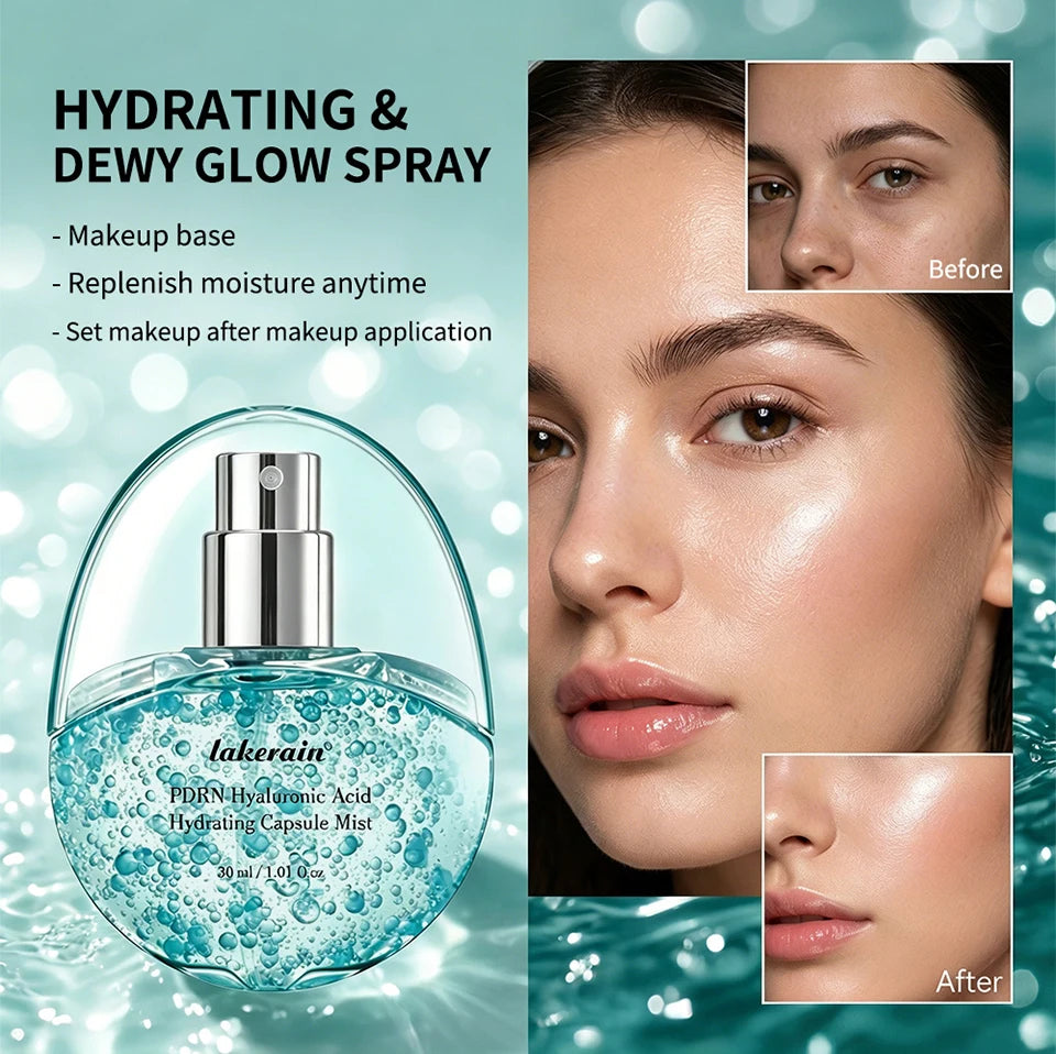 PDRN Collagen Glow Facial Serum Spray Instant Plumping Firming Deep Moisture Hydrating Face Mist  Korean Skincare