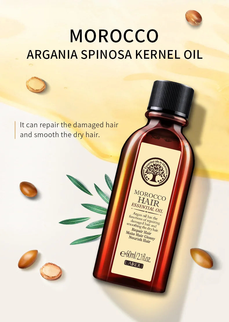 LAIKOU Argan Hair Oil – Anti‑Frizz & Deep Repair.