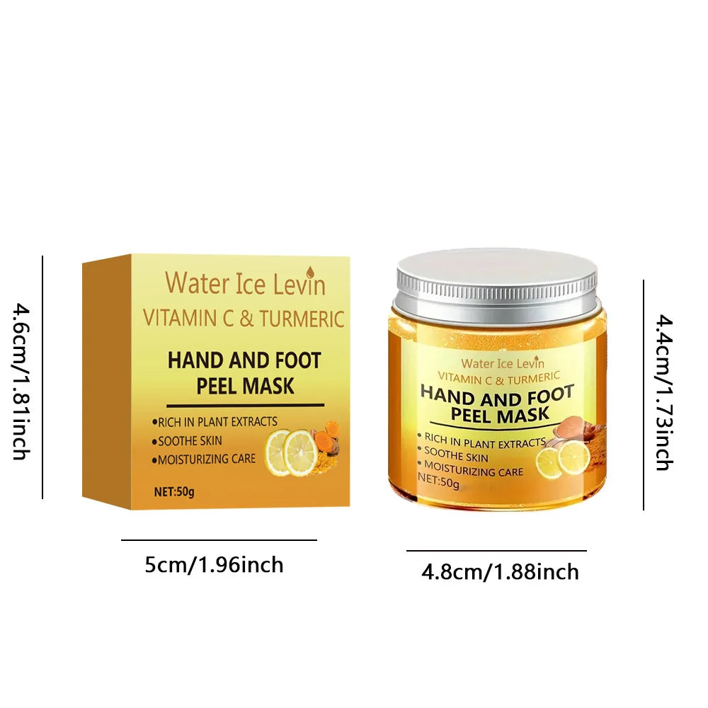 Vitamin C & Turmeric Hand Wax Mask – Smoothing, Brightening & Deep‑Cleansing Treatment for Hands and Feet.