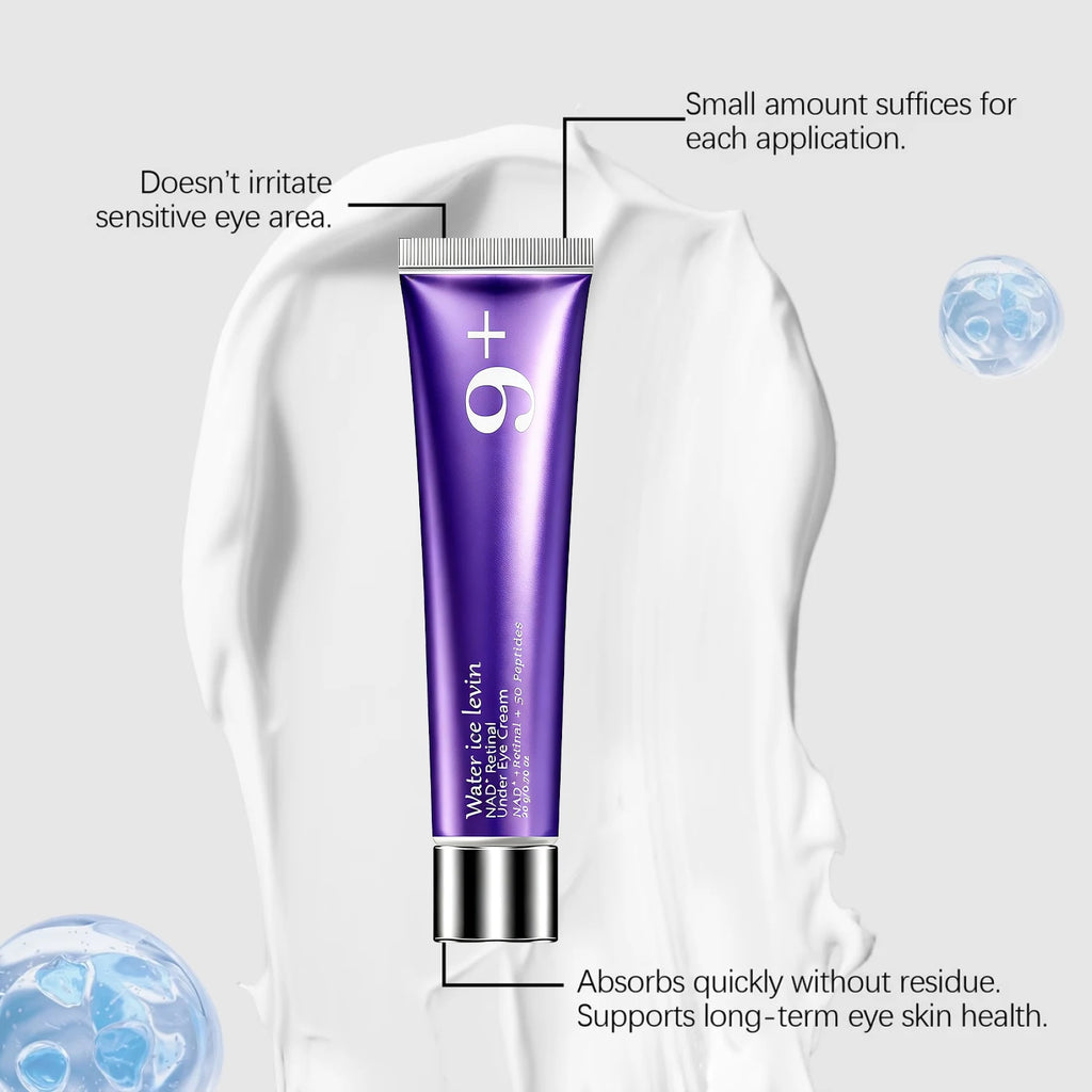NAD+ Retinal Peptide Eye Cream with Collagen, Moisturizing & Firming Under Eye Skin