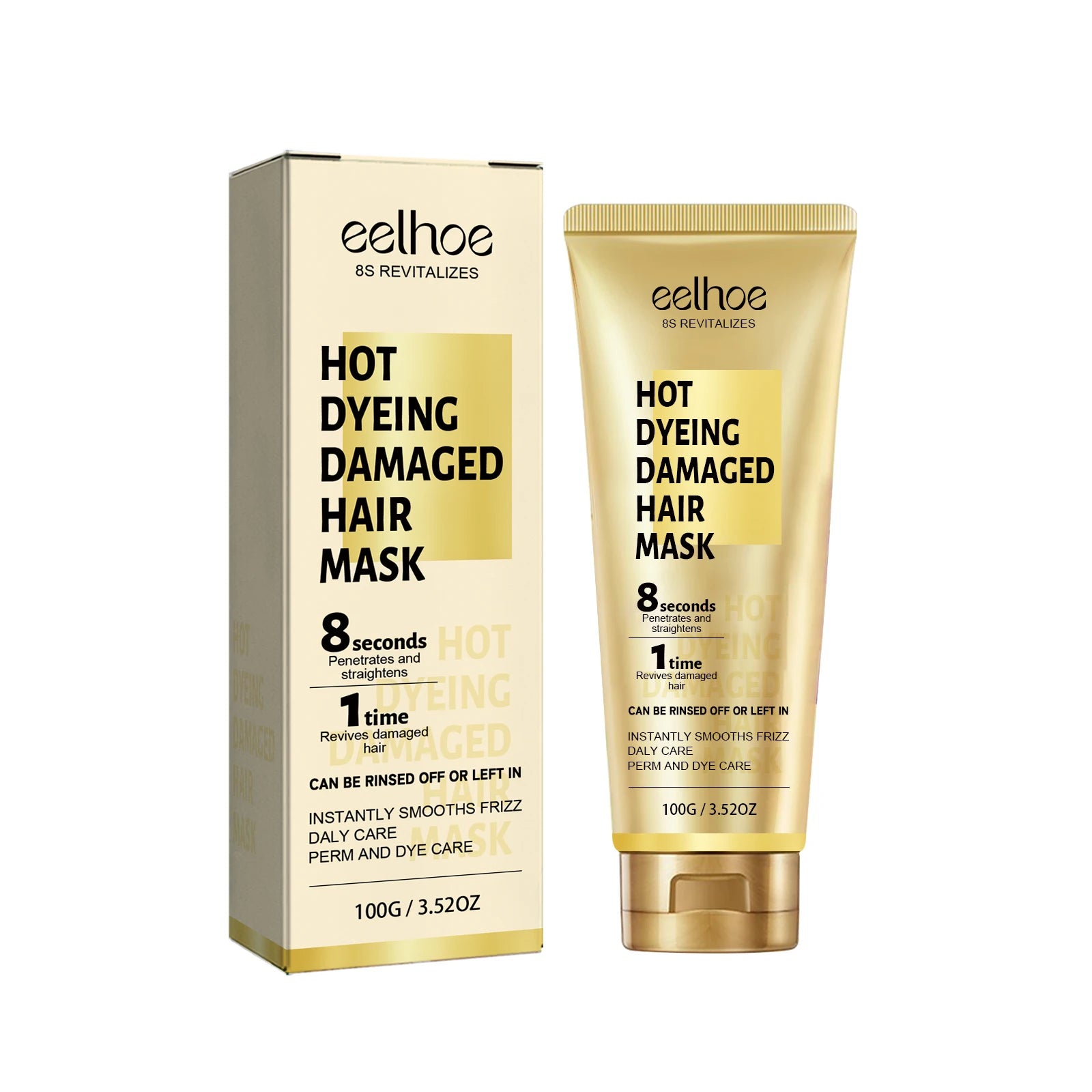 Keratin 8‑Second Hair Mask – Anti‑Frizz & Breakage Repair