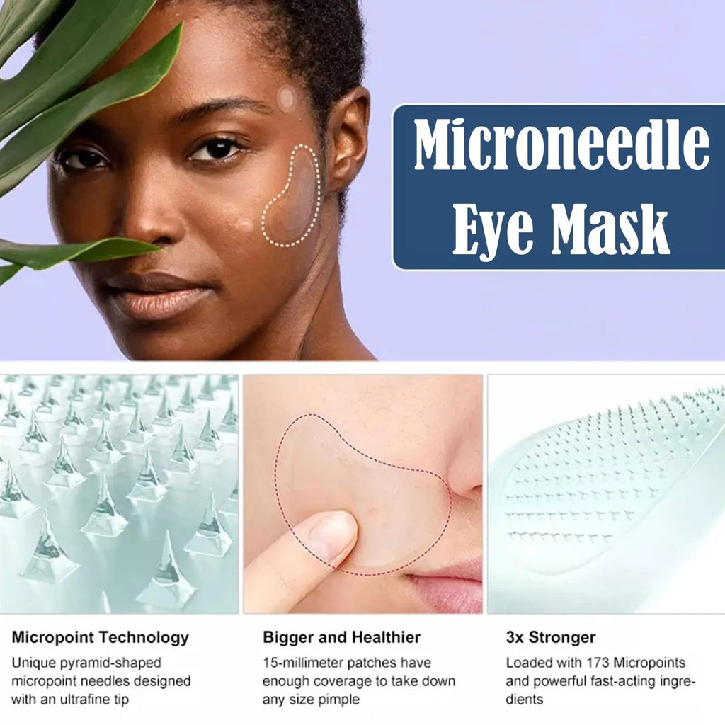 100 Pairs Hyaluronic Acid Microneedle Eye Patches For Anti Wrinkle Aging Eye Skin Firming Paste Remove Dark Circle Skin Care