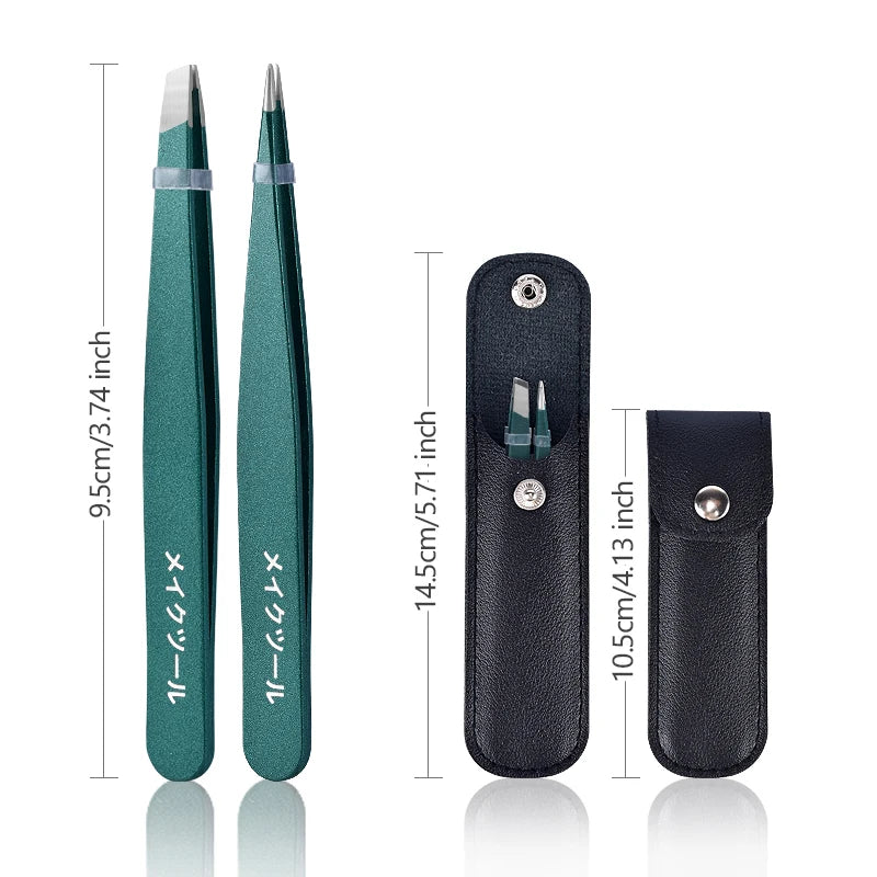 Beauty Tools Eyebrow Tweezer Stainless Steel Hair Removal Clip for Eyelash Extension Tweezer Colorful Professional Make