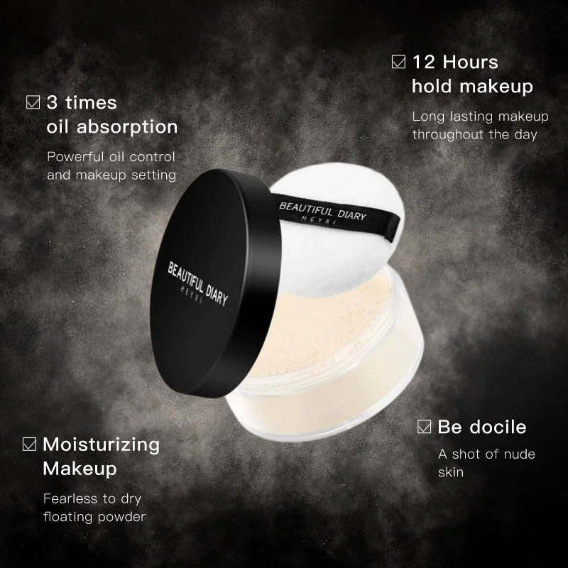 Professional Translucent Loose Powder – Matte Finish, Shine Control & All-Day Wear