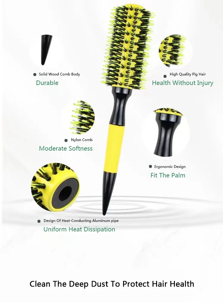 Salon Styling Round Comb Woman Hair Curlerl Professional Hairdresser Curling Combs Barbershop Hairdressing Tools Accessories