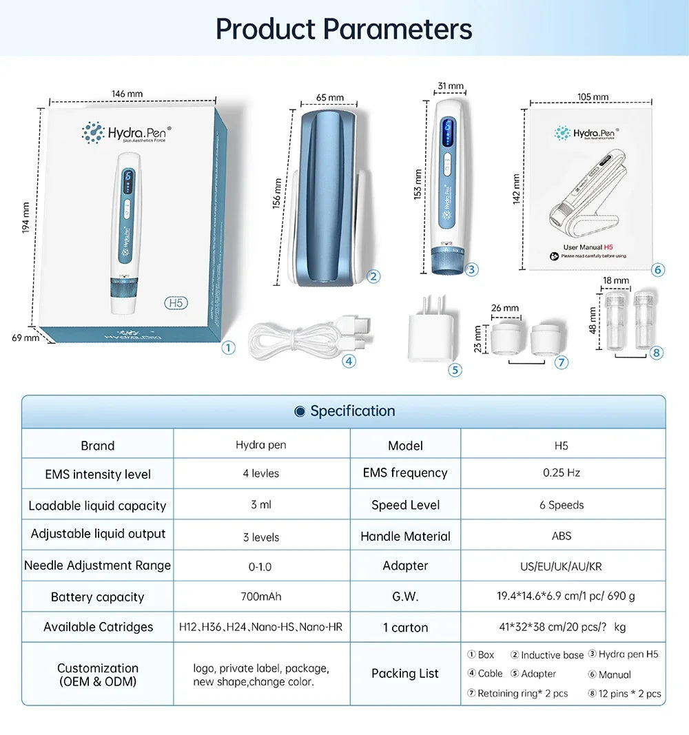 DermaPulse H5 – 2‑in‑1 Microneedling & EMS Beauty Pen