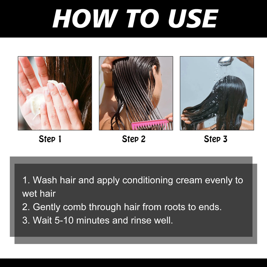 Keratin 8‑Second Hair Mask – Anti‑Frizz & Breakage Repair
