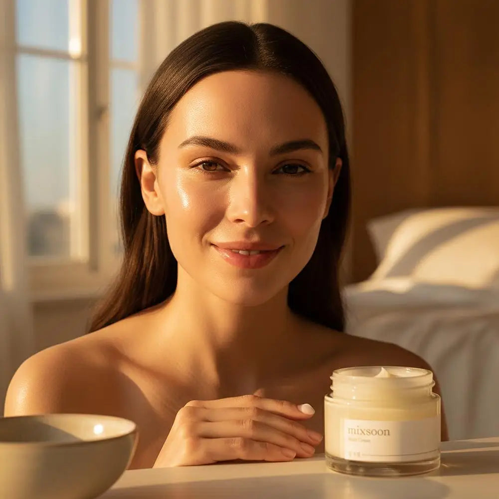 Mixsoon Set Bean Cream SPF50 Sunscreen Centella Cleanser, Soy Extract Hydrating Soothing Nourishing Skin Care