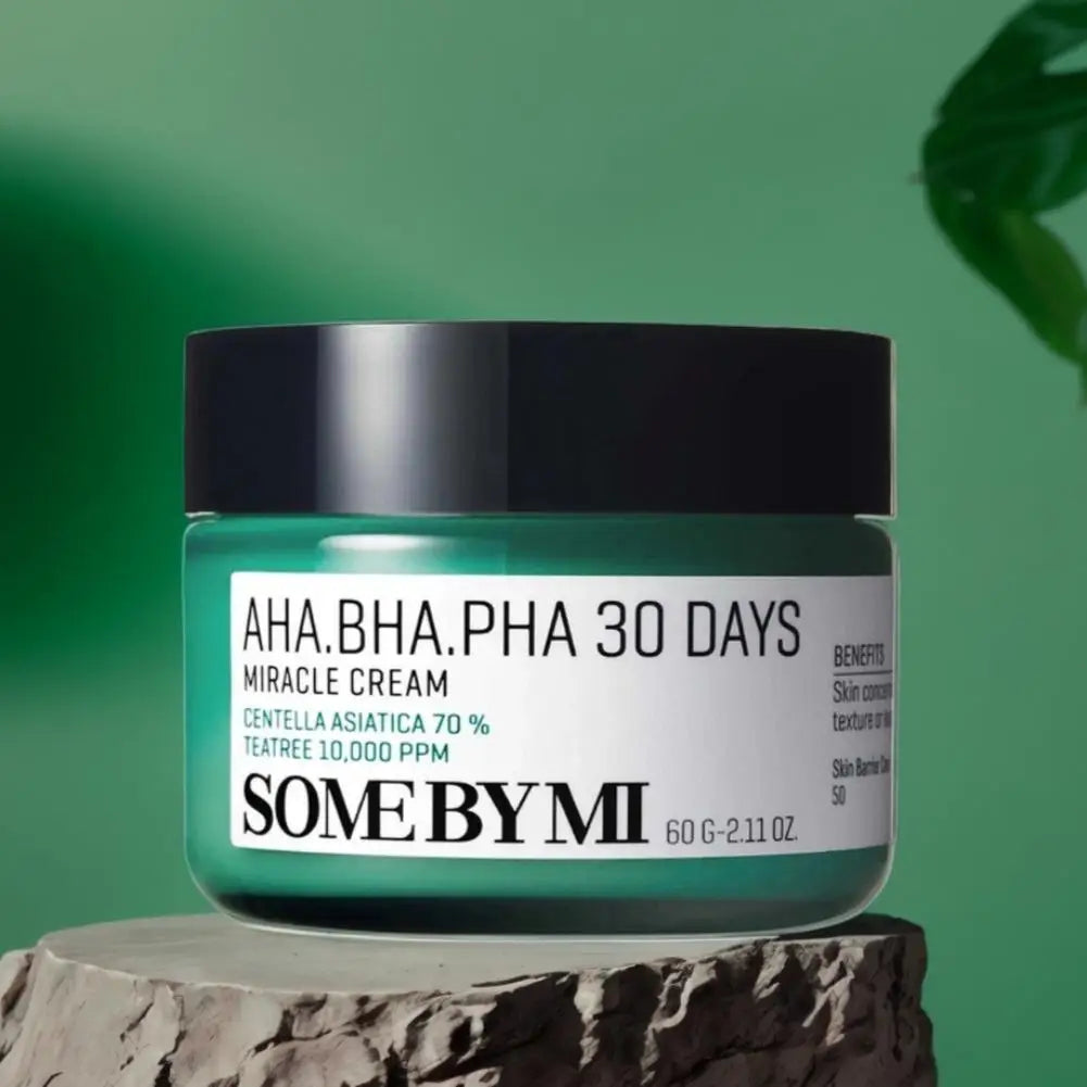 Korean SOME BY MI AHA BHA PHA 30 Days Miracle Cream Mild Exfoliating Deeply Moisturizer Improves Dull Skin Oil Control Skincare
