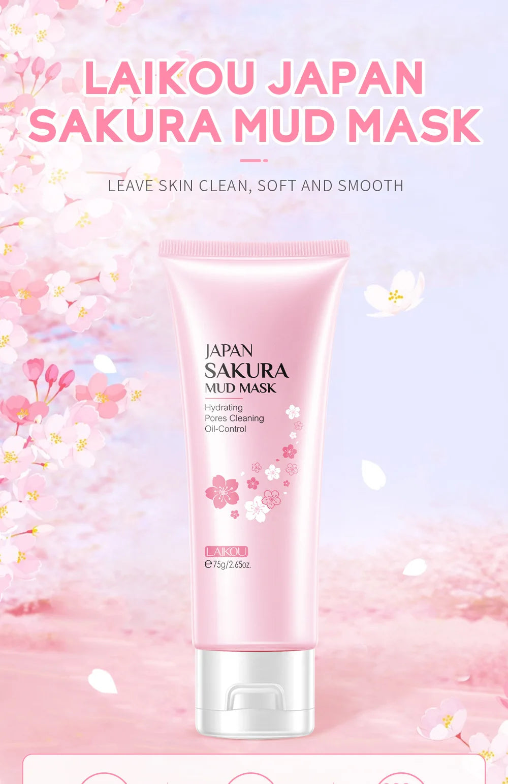 Facial Products Kit LAIKOU Sakura Skin Care Set