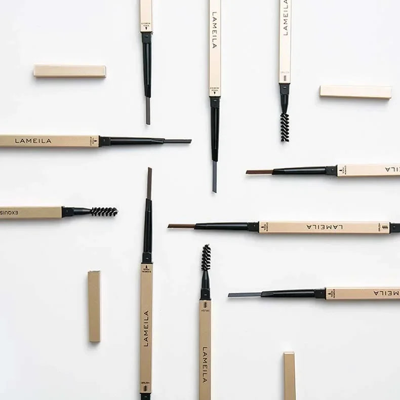 Double‑Head Brow Pencil & Brush – Long‑Wear, Smudge‑Proof Eyebrow Pen for Defined Brows