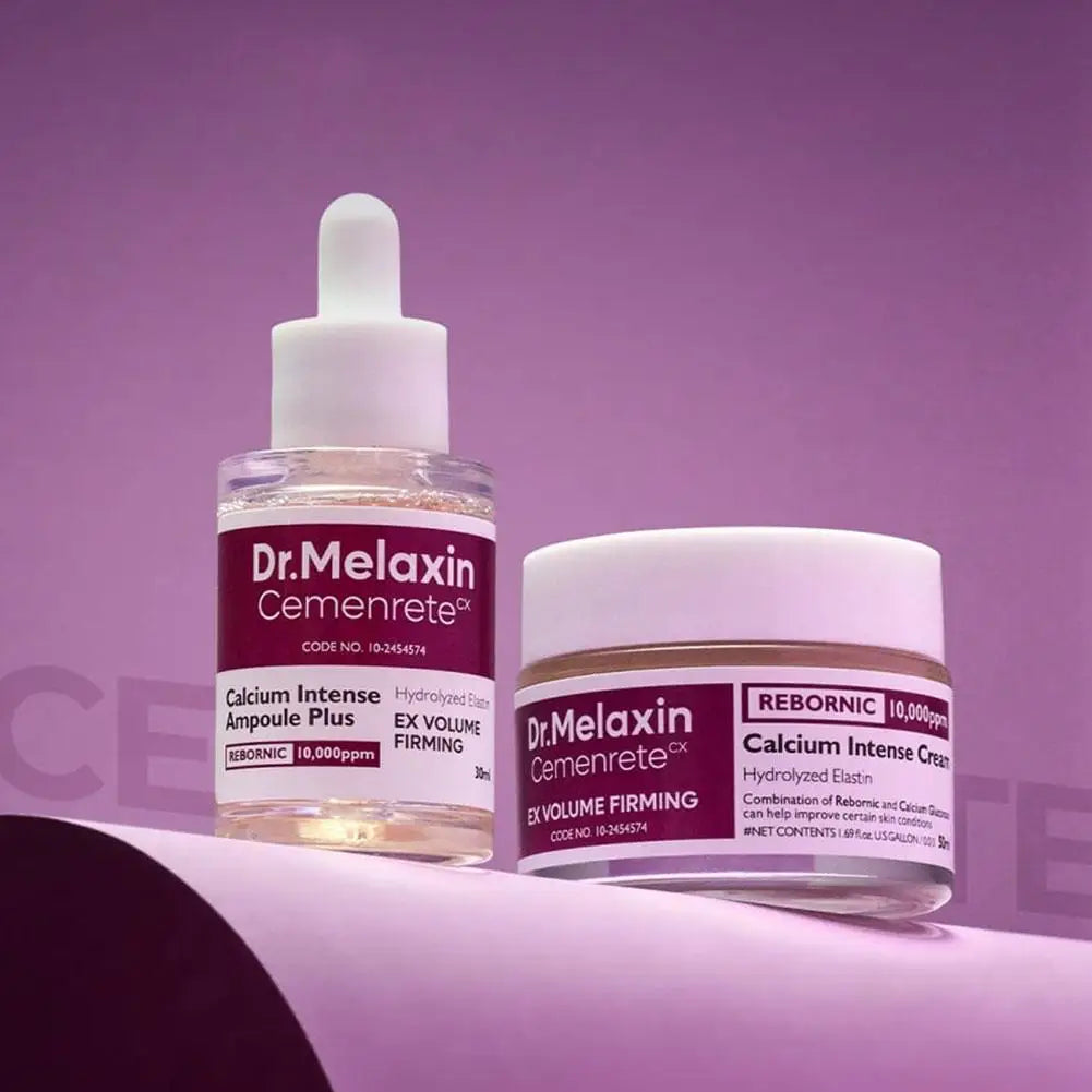 Cemenrete Calcium Intense Ampoule Essence Plus & Cream, Ex Volume Firming, Multi Balm Wrinkle Core Stick, Eye Patch, Skincare