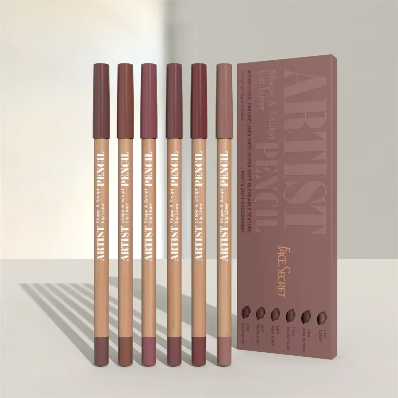 Face Secret Sculpt Lip Liner Set – Soft Matte Precision