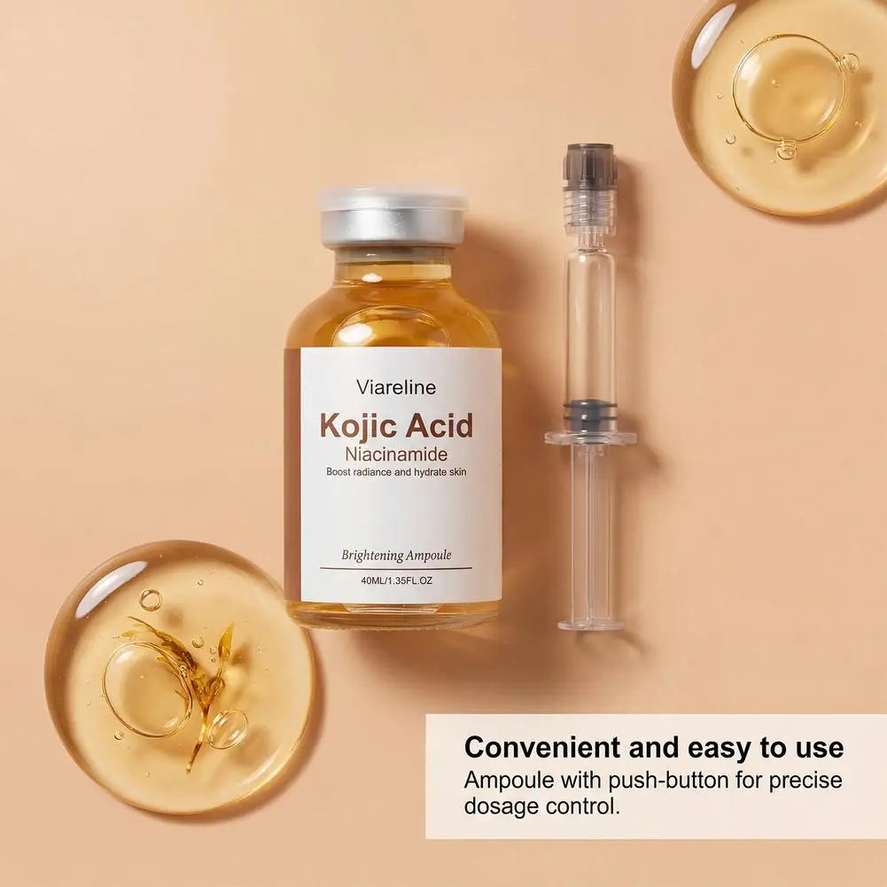 Kojic Acid Infused Face Ampoule Niacinamide Brightening Serum Deep Hydrating Moisturizing Nourishing Daily Glow Skin Care