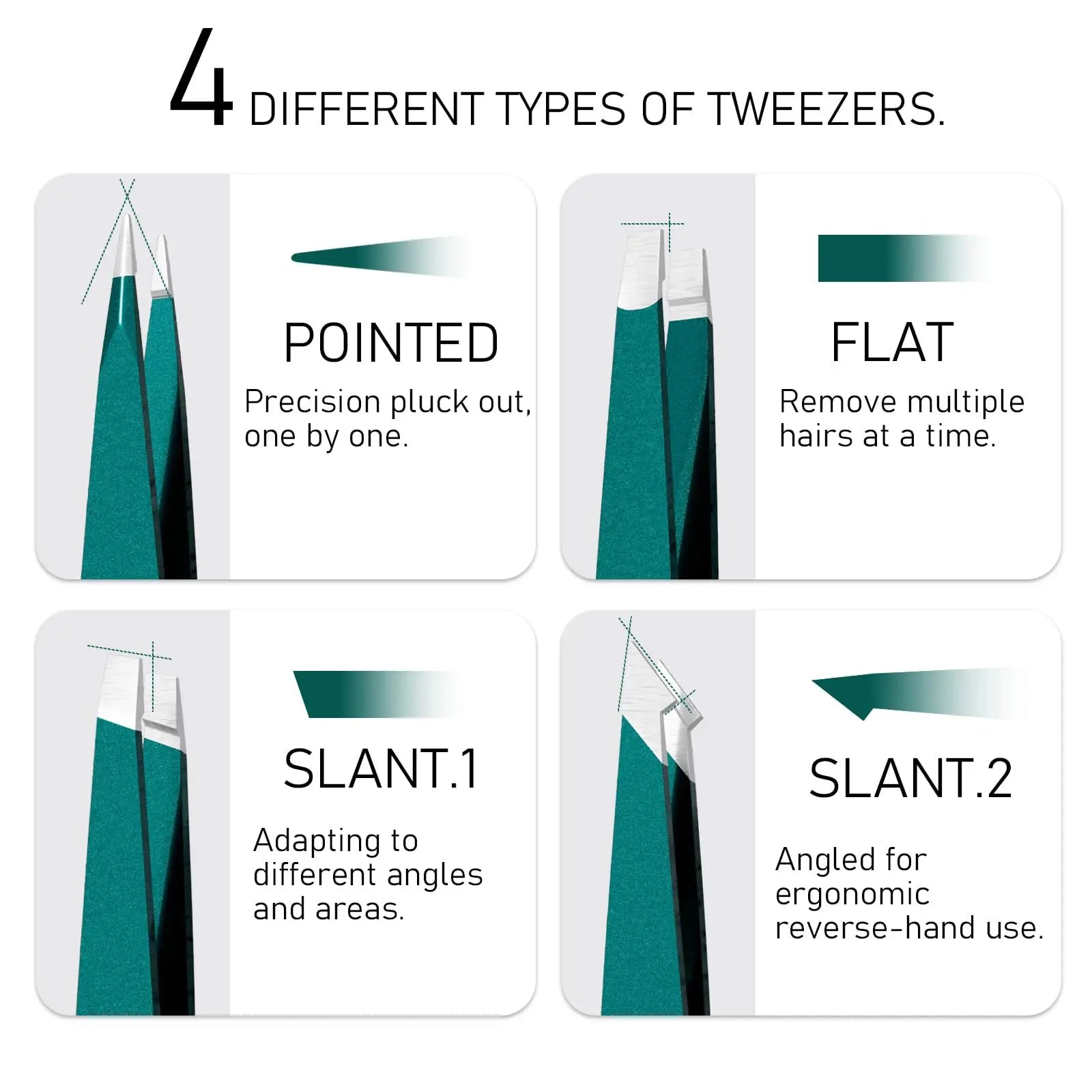 Beauty Tools Eyebrow Tweezer Stainless Steel Hair Removal Clip for Eyelash Extension Tweezer Colorful Professional Make