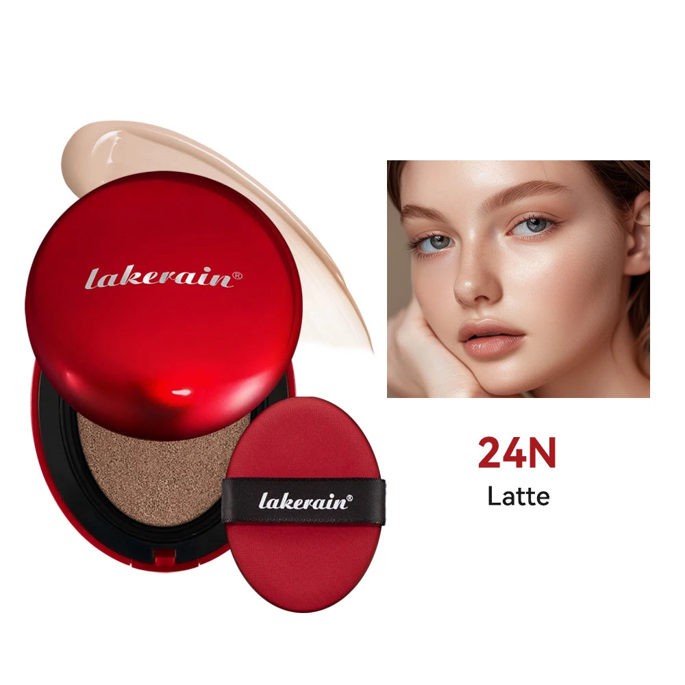 Lakerain Cushion Foundation Sunscreen Waterproof Long-lasting Brighten Foundation Cream Women Base Makeup Face Korean Cosmetics