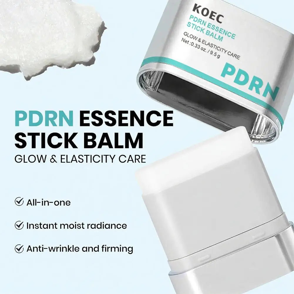 PDRN Collagen Essence Stick Balm All-in-One Eye, Neck & Makeup Base Balm, Plumping for Fine Lines Wrinkles Skin Care