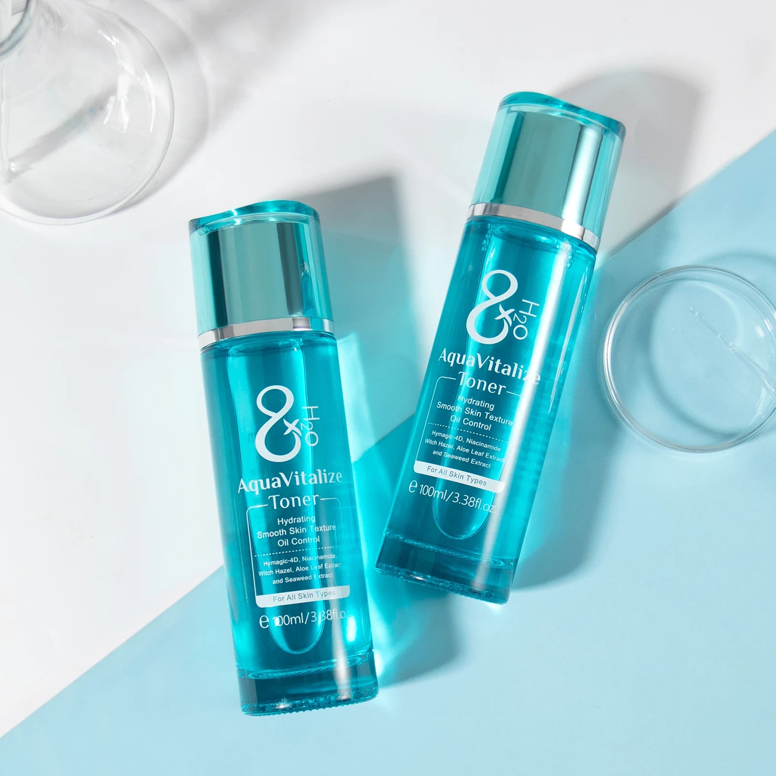 Quiyum 8X H2O AquaVitalize Toner 100ml Hydrating Oil Control Refreshing Facial Lotion Smooth Skin Daily Skin Care