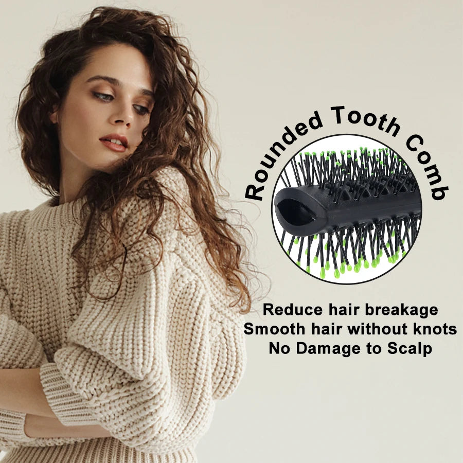 Salon Hairdressing Comb Scalp Massage Brushes Professional Women Wet Curly Hair Brushes Fluffy Shape Tools Barber Accessories