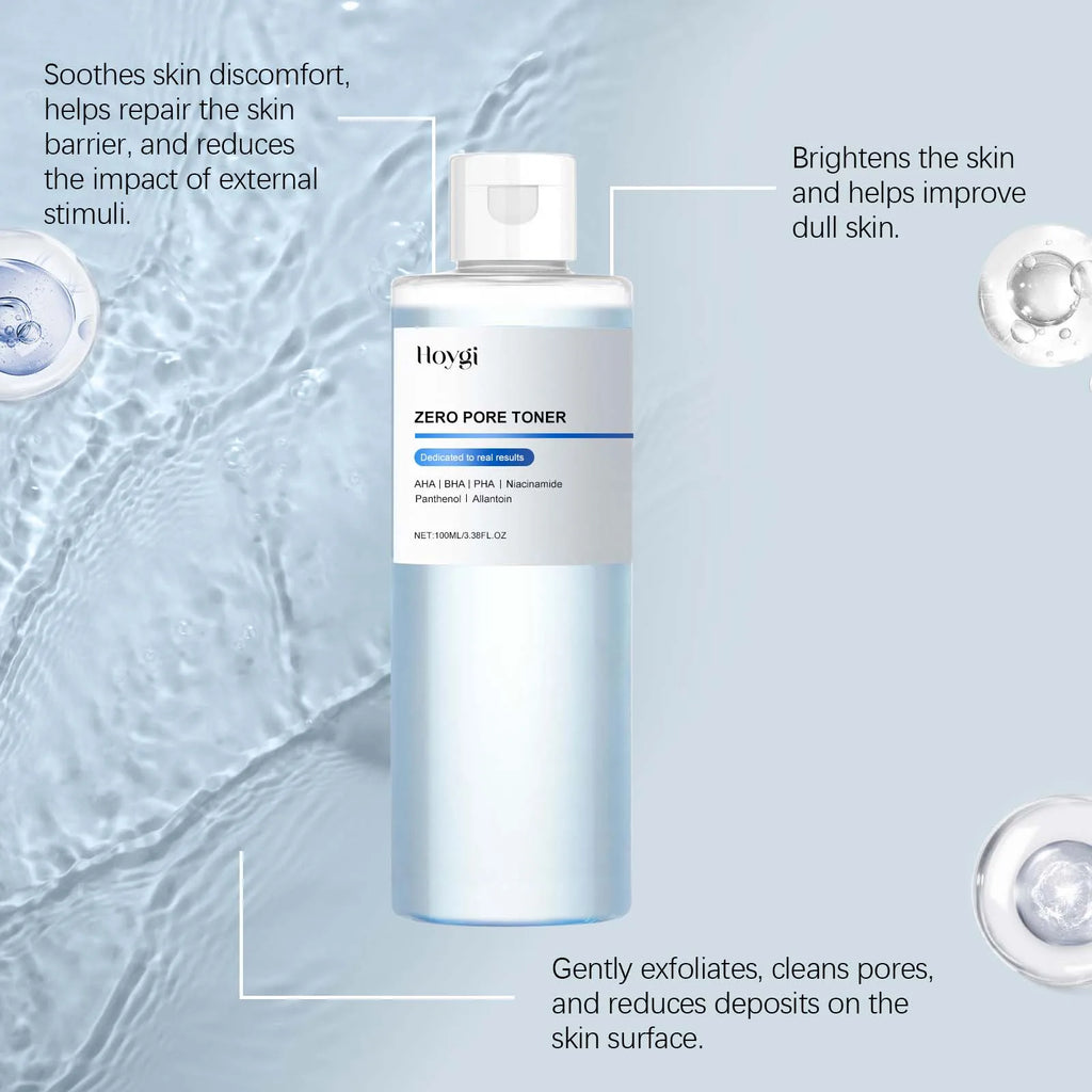 Exfoliating Hydrating Toner Moisturizing Smoothing Brighten Skin Pore Refining Improve Dry Skin Zero Pore Toner Soothing Formula