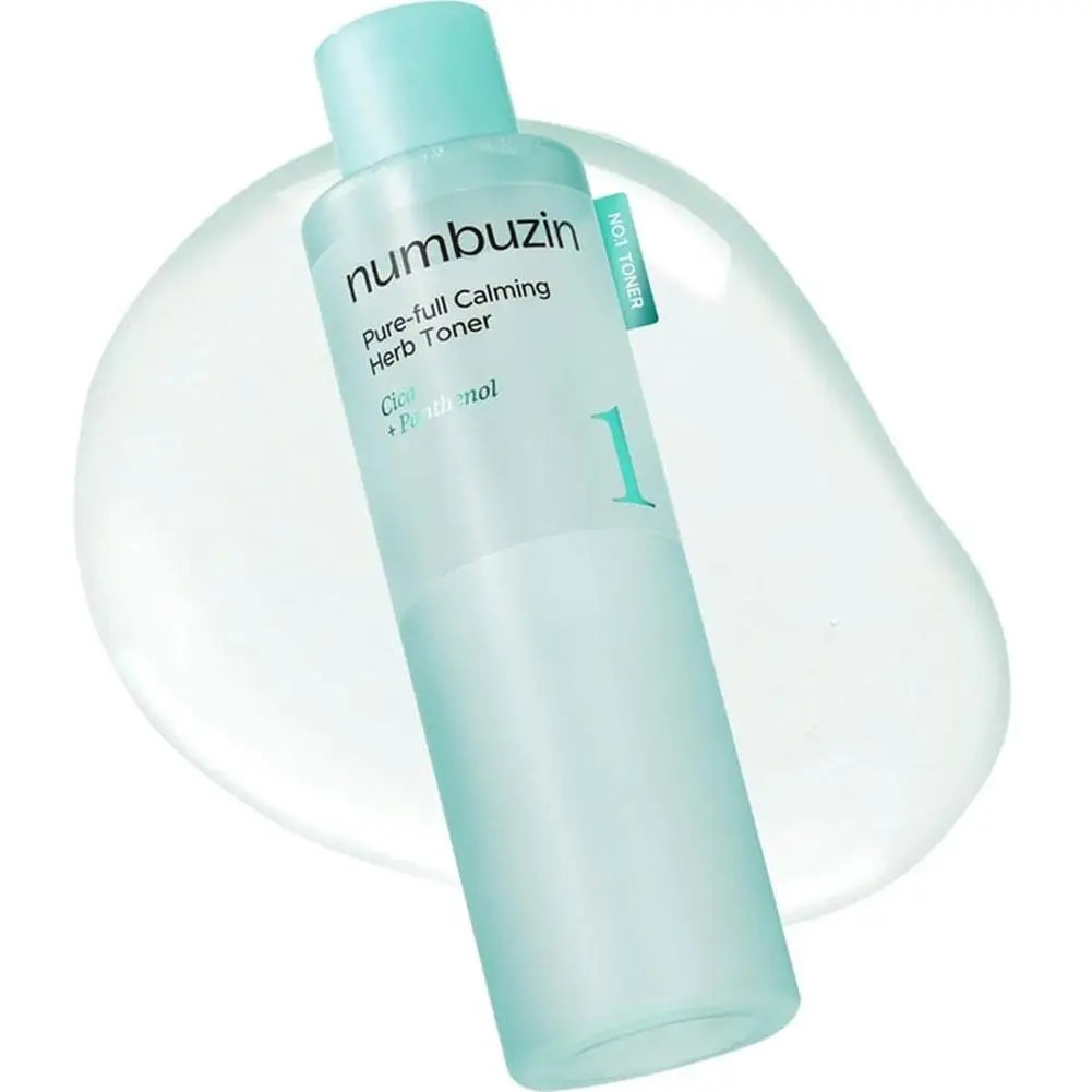 numbuzin No.1+SerumSheet Mask+Calming Herb Toner Soothing Hydrating Centella Controls Excess Oil Reduces Redness Care Skin