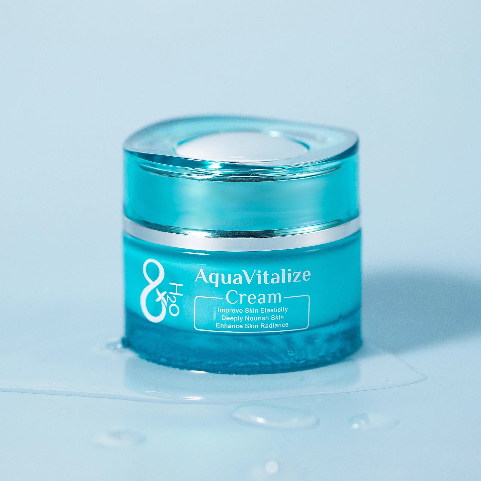 Quiyum 8X H2O AquaVitalize Cream 55g Deep Nourishing Daily Face Cream Boost Skin Radiance Maintain Skin Elasticity